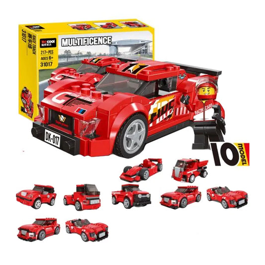 Architect Multificence Sports Cars Building Decool blocks 10 IN 1 Set  - 217pcs
