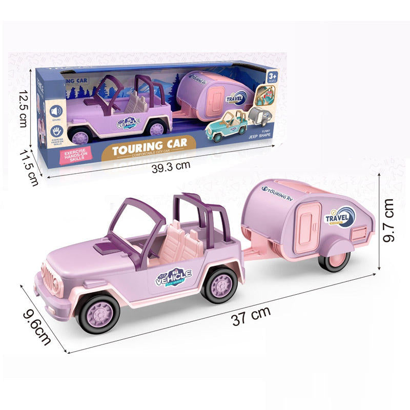 Touring car with sound effects