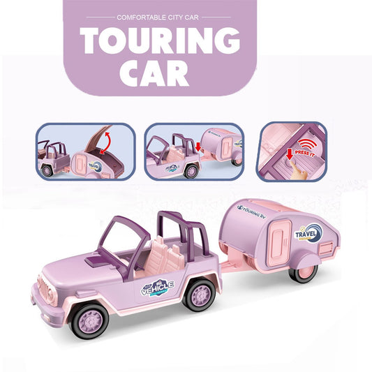 Touring car with sound effects
