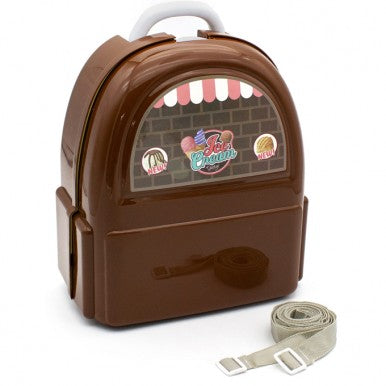 Ice Cream Gelateria Backpack For Kids - 34 Pieces Set - Ice Cream Play House